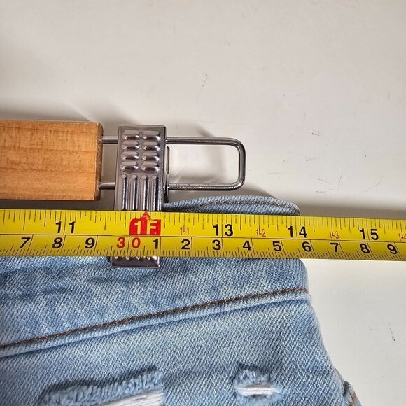 Madewell High-Rise Denim Shorts Distressed Cut Off in Posey Wash Women's Size 26 - Picture 10 of 13